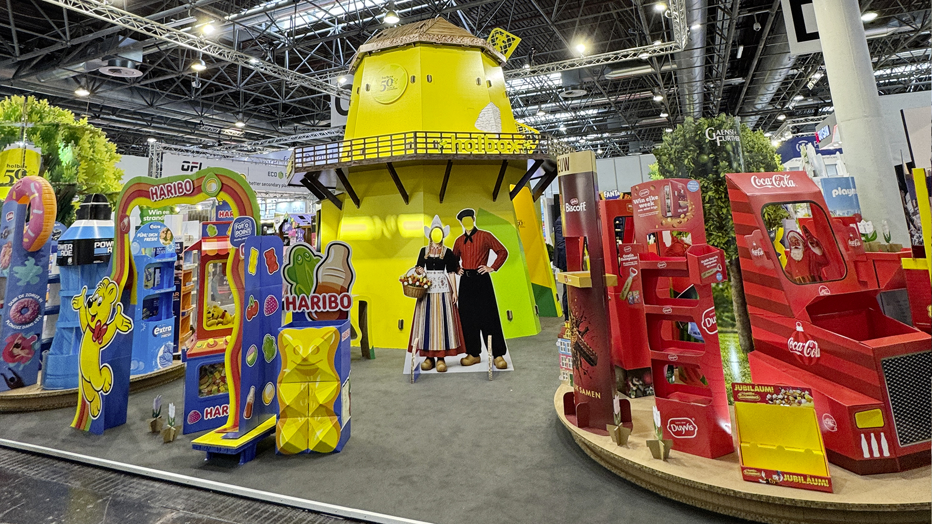 Haribo Messestand mit Displays